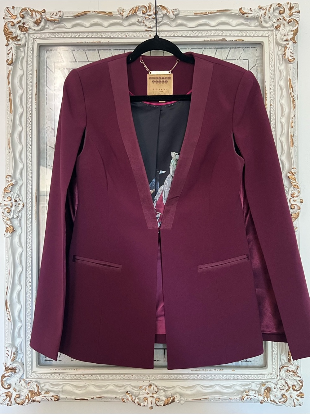 Ted Baker Women's Plum Tailored Cape Blazer